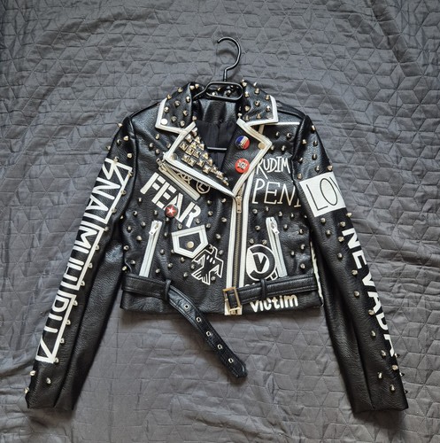 Custom punk biker - punk, lederjacke