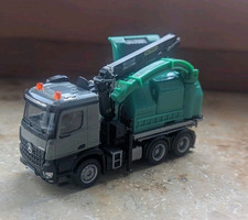 Herpa Mercedes Benz Arocs Holzhäcksler Jenz Ladekran Eigenbau Bau H0