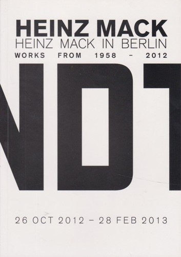 Heinz mack berlin works - mack, berlin.