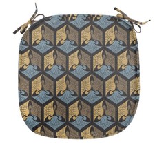 Art Deco Stuhlkissen Honigwabe