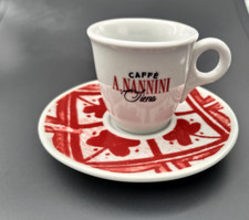 A. Nannini Espressotasse  mit bunten Unterteller -  Gläser       ILLY
