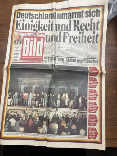 Ddr mauerfall bild zeitung - mauerfall, |