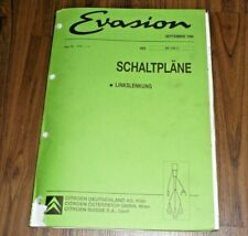 CITROEN EVASION 1996 Elektrische Schaltpläne WERKSTATT HANDBUCH