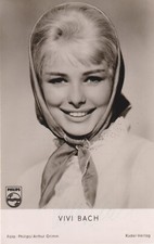 VIVI BACH Original Autogramm signierte Rüdel Postkarte 60er Jahre