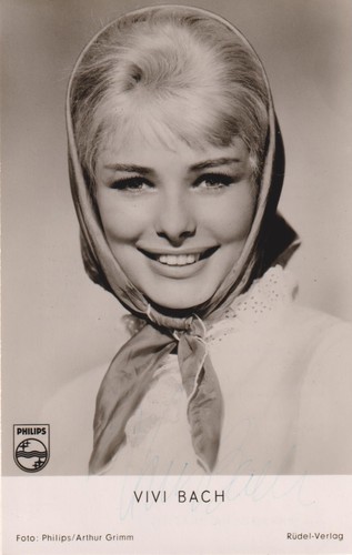 Vivi bach original autogramm - bach,