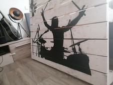 Deko/Wandbild /Künstler/ rock'nroll /drummer/spotlights 