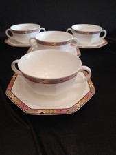 Villeroy & Boch HEINRICH CHEYENNE  4 SUPPENTASSEN MIT UNTERTASSEN 