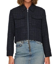 Only Damen Boucle Jacke kurze