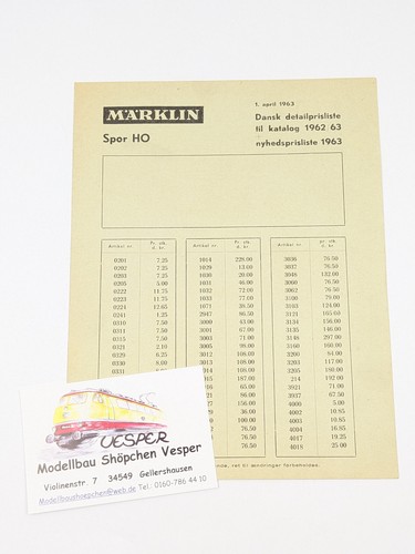 Märklin 1962 1963 - 1962,
