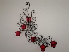 METALL WAND KERZEN HALTER STÄNDER TEELICHTHALTER WANDLEUCHTER Kerzenhalter  Set