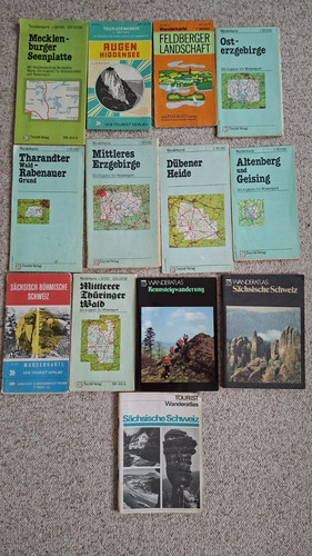 Ddr wanderkarten tourist - ddr,