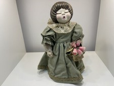 Thun Puppe Porzellan Puppe 23 cm. Top Zustand   