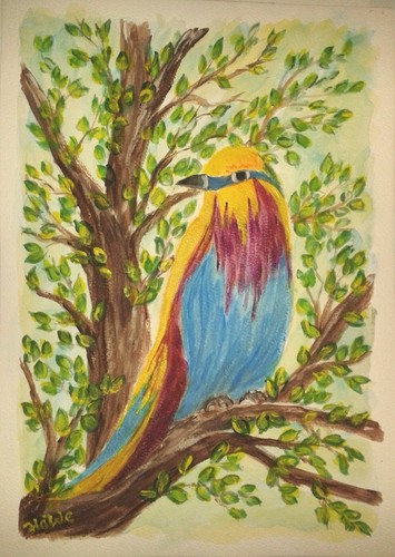 Original gemälde aquarell - gemälde,