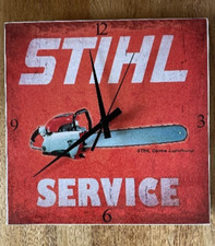 Stihl  Motorsäge - CONTRA Lightning -  Ladenuhr / Werkstattuhr / Werbung .