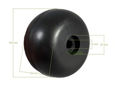 Laufrolle Mähwerk Castel Garden TC TCP TCR 102 122 CG 12,5 14,5 16 / 827000010