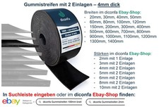 Gummimatte mit Gewebeeinlage