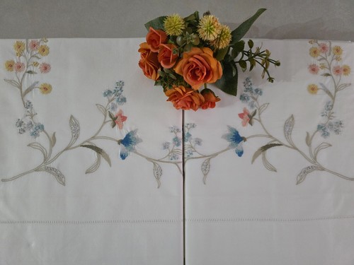 Besticktes bettwäsche set aus - besticktes,