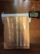 Kupfer 99% Cu. 160x125x10 mm