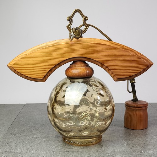 Hängelampe holz glas - hängelampe,