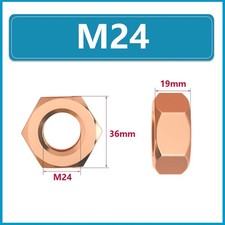 T2 Kupfer Sechskant-Muttern M3