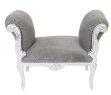 Barocksitzbank Sitzbank Grau