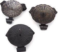 3 Stück Kerzenhalter Eisen Schmiedeeisen Vintage Antik Handarbeit #716 C1