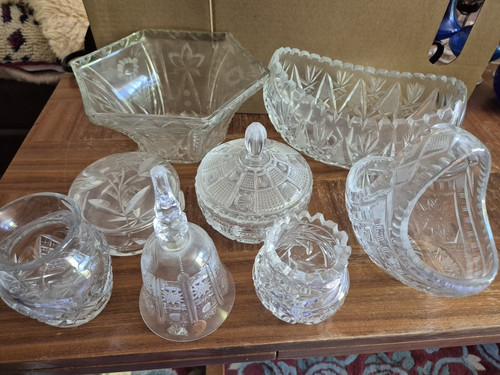 8tlg vintage kristallglas - vintage,