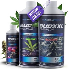 BUDXXL Cannabis-Dünger-Set - Grow, Bloom, Booster - Made in Germany (2,25 L)