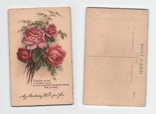 Postkarte vintage blumen - postkarte,