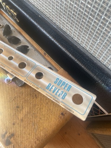 Fender super reverb faceplate - fender,
