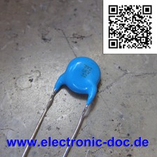 39pF / 6KV (39J 6KV) Hochspannung Keramik-Scheiben-Kondensator 39 pF x 6000 V