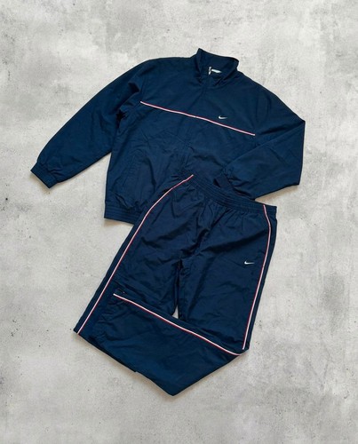 Nike vintage navy tracksuit - nike,