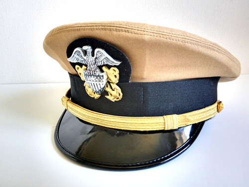 Ww2 navy officers peak cap - navy,