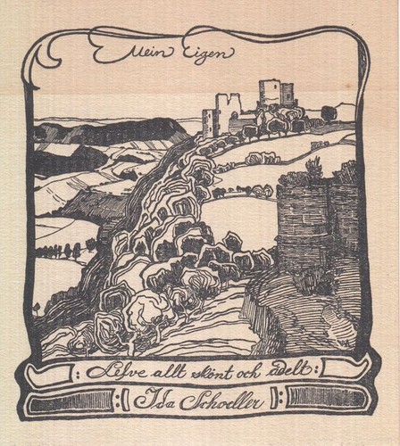 Exlibris bookplate klischee - bookplate,