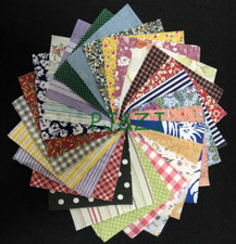 100x Stoffreste Bunt Baumwolle