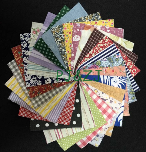 100x stoffreste bunt - stoffreste,