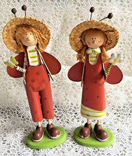 💗 2x süße Blech Figur