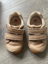 Elefanten Lauflernschuhe Gr. 23 Beige Leder Klettverschluss Schuhe