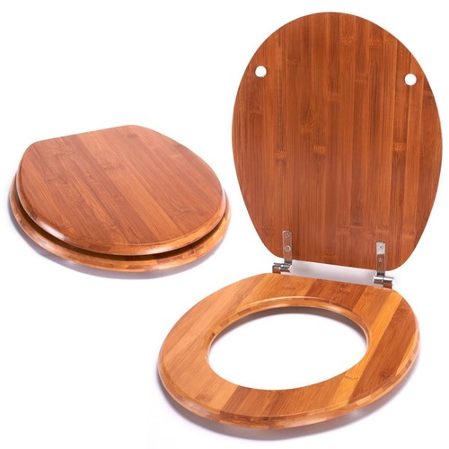 Sitz toilettendeckel bambus - wc-sitz,