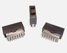 Harte-Grundbacken+Aufsatzbacken für Dreibackenfutter D160mm von Bison (neuwert.)