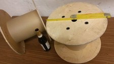 2x Kabeltrommel Holz Rolle, Leer Spule, 40cm x27 cm Basteln / Litze