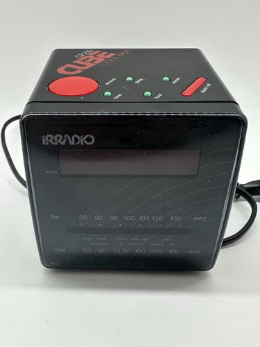 Uhrenradio vintage schwarz - schwarz, rot