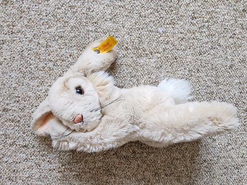 Vintage steiff hase - vintage, liegend