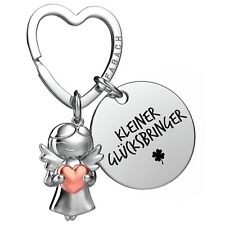 "Glücksbringer" Schutzengel Schlüsselanhänger - Schutzengel mit Herz & Gravur