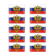 10 Russland Aufkleber Sticker Russia Россия Russische Adler Wappe Flagge Logo