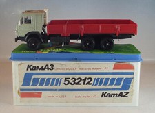 UDSSR USSR 1/43 Kamaz 53212 Pritschen LKW beige / rot OVP #387