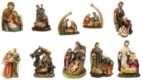 Krippenfiguren heilige familie - krippenfiguren,