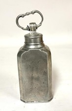 ZINN FELDFLASCHE Seltenheit um