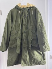 Vintage Parka Herren Olivgrün
