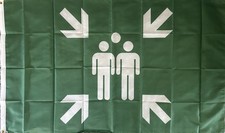 Fahne Sammelplatz Notruf SOS